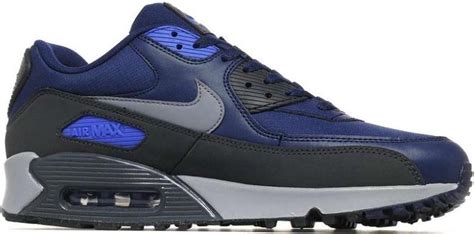 nike air max 90 leer essential zwart grijs blauw|nike air max 90.